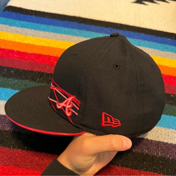 New Era 59FIFTY Atlanta Braves fitted hat size 7 5/8 100% wool - Picture 7 of 15